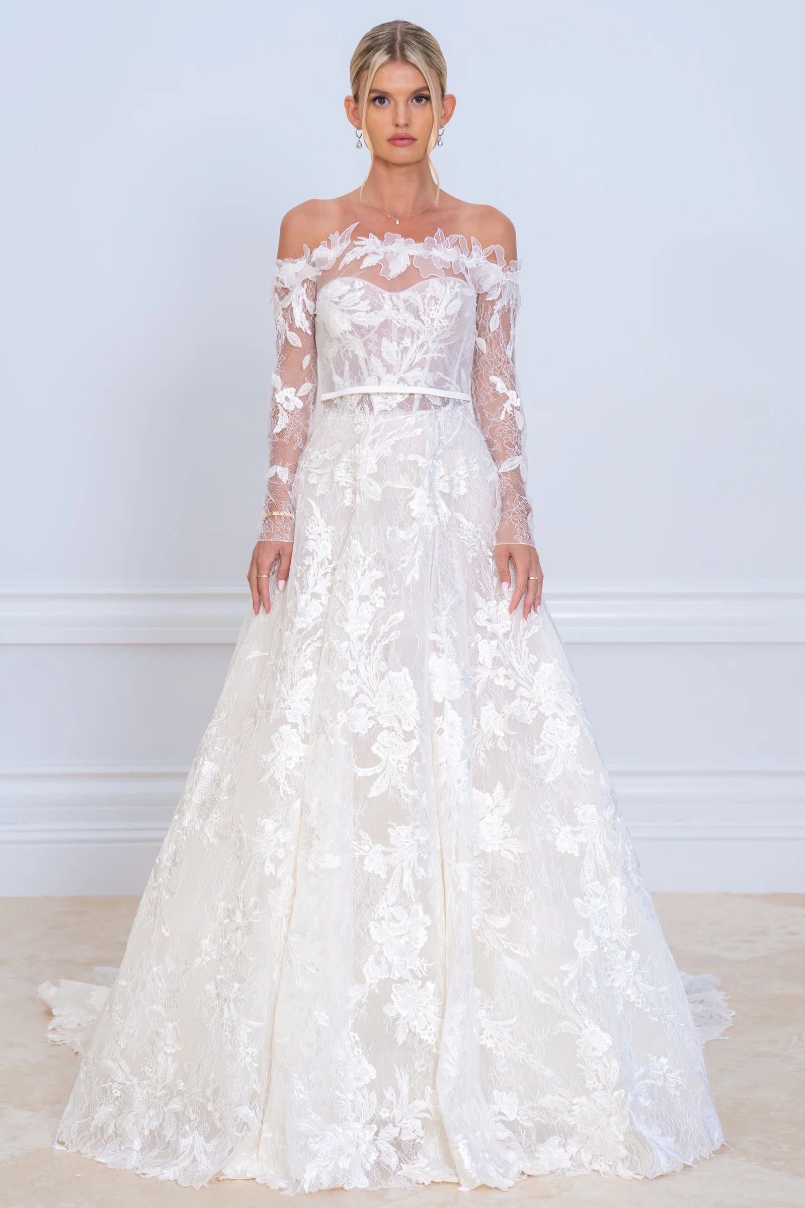 The Most Stunning Lace Wedding Dresses by Costarellos and Mira Zwillinger