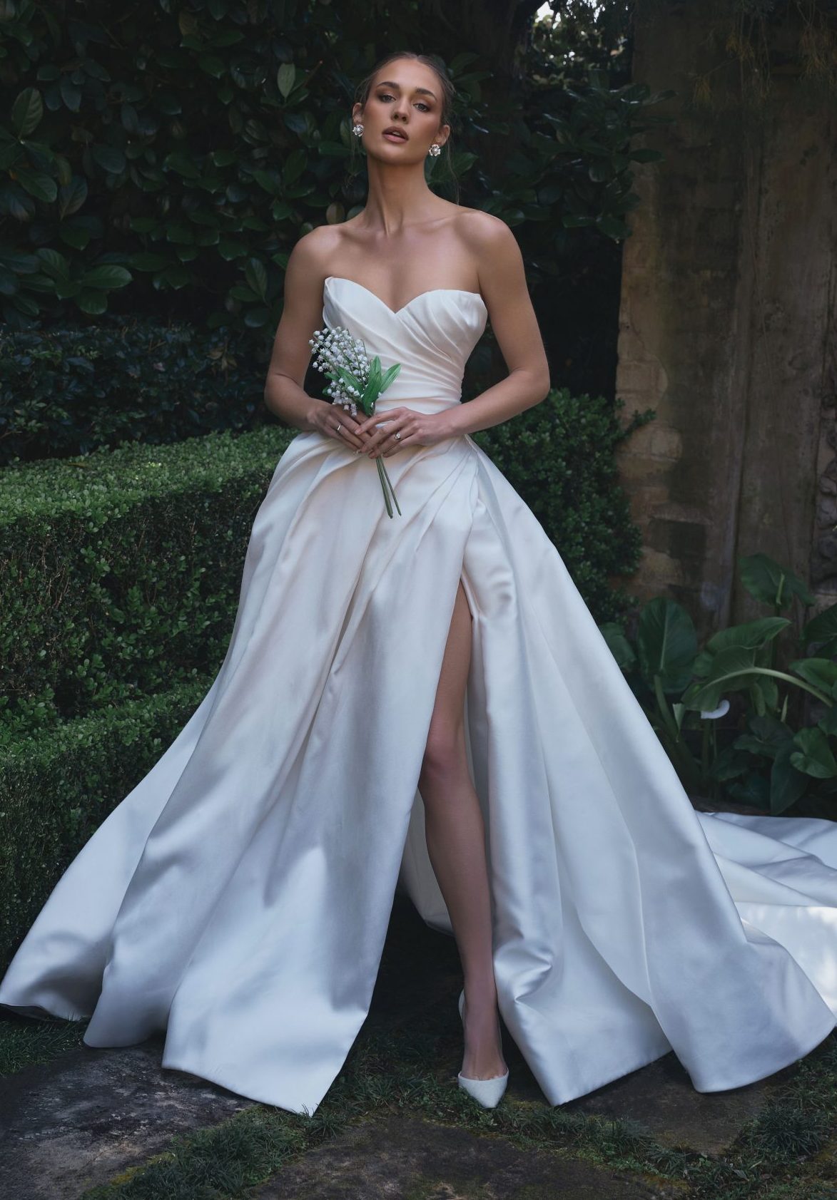Steven Khalil Ellen Ballgown – Satin Sweetheart Silhouette