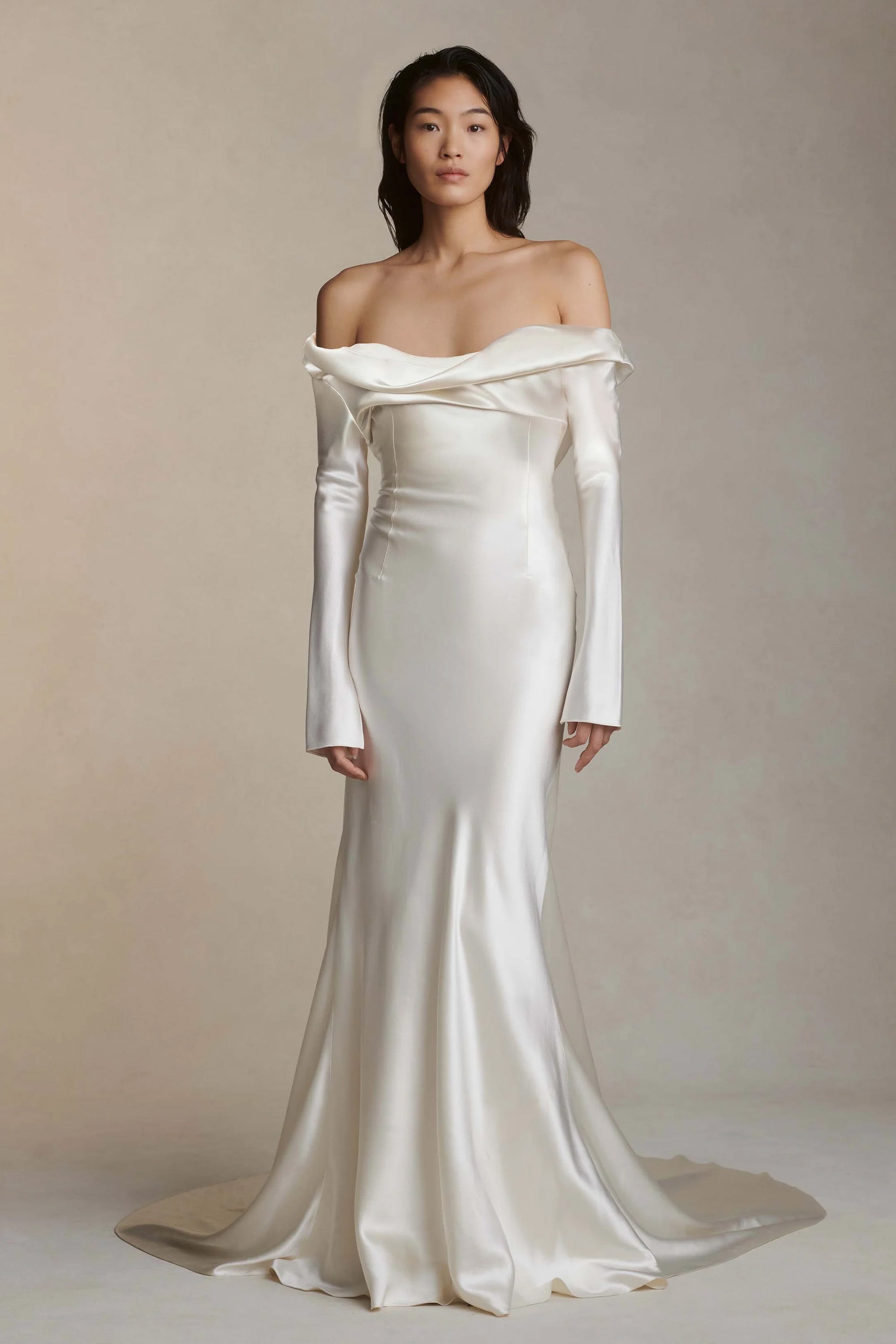 Grace | Crepe Fit & Flare Wedding Dress – Grace Loves Lace US