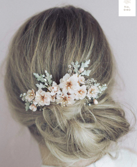 Blush Blossom Garden Hair Comb